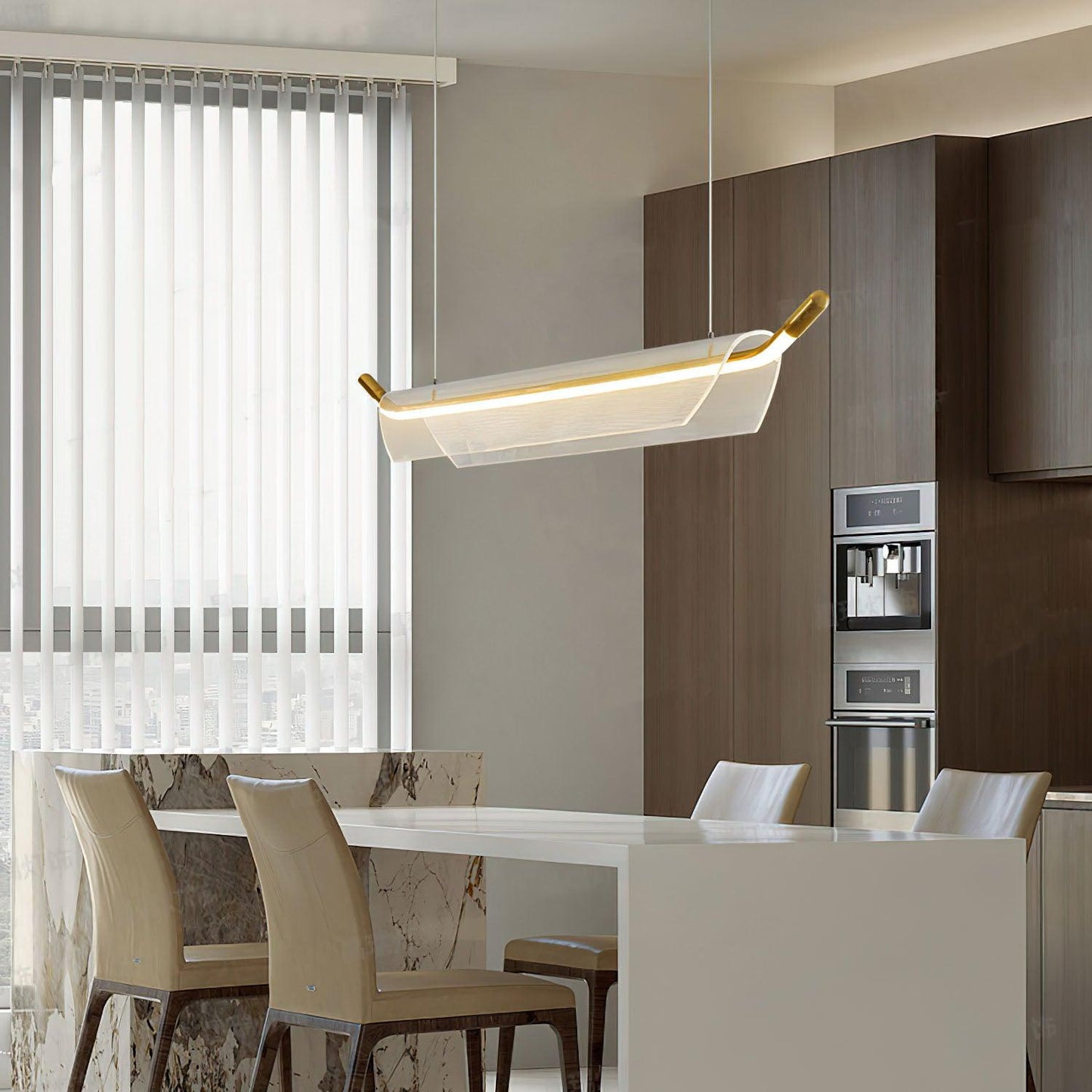 One Word Acrylic Pendant Light