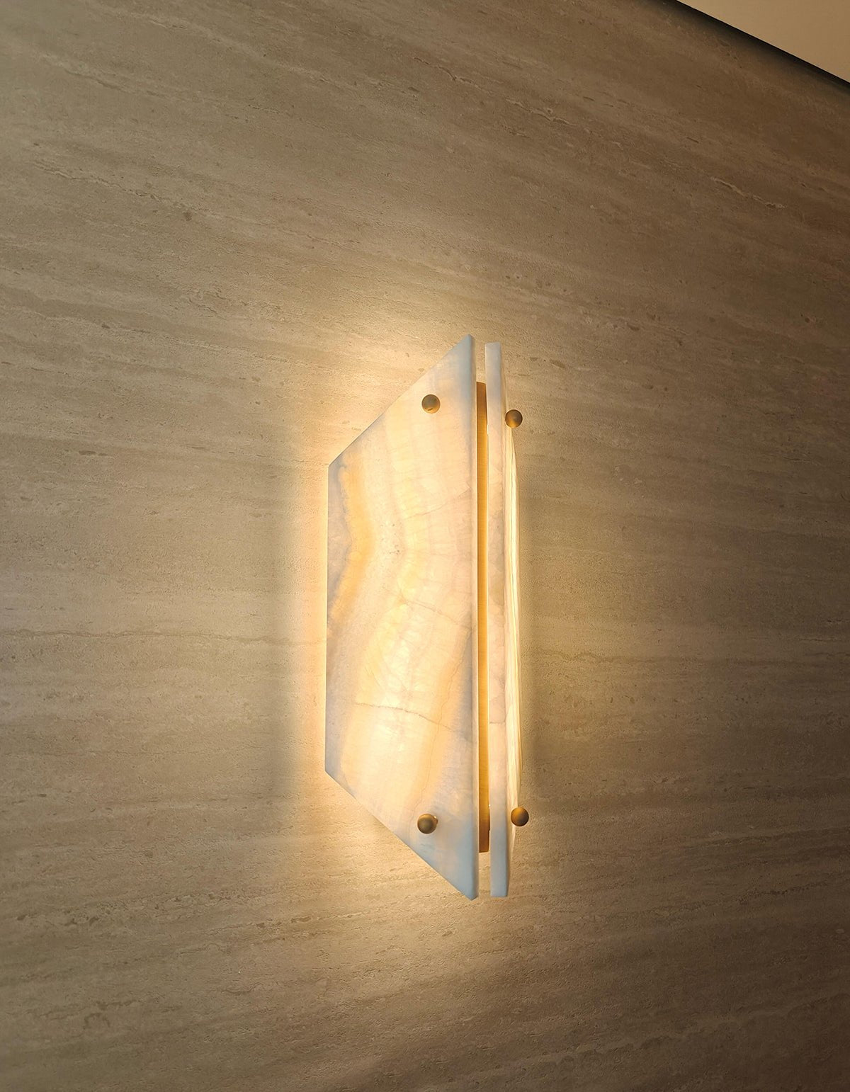 Onyxa Crest Alabaster Wall Lamp