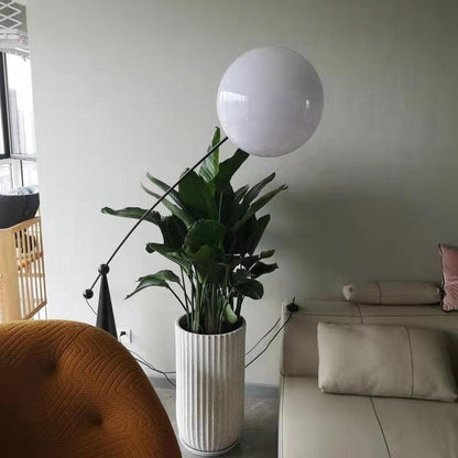 Opal Arc Floor Lamp