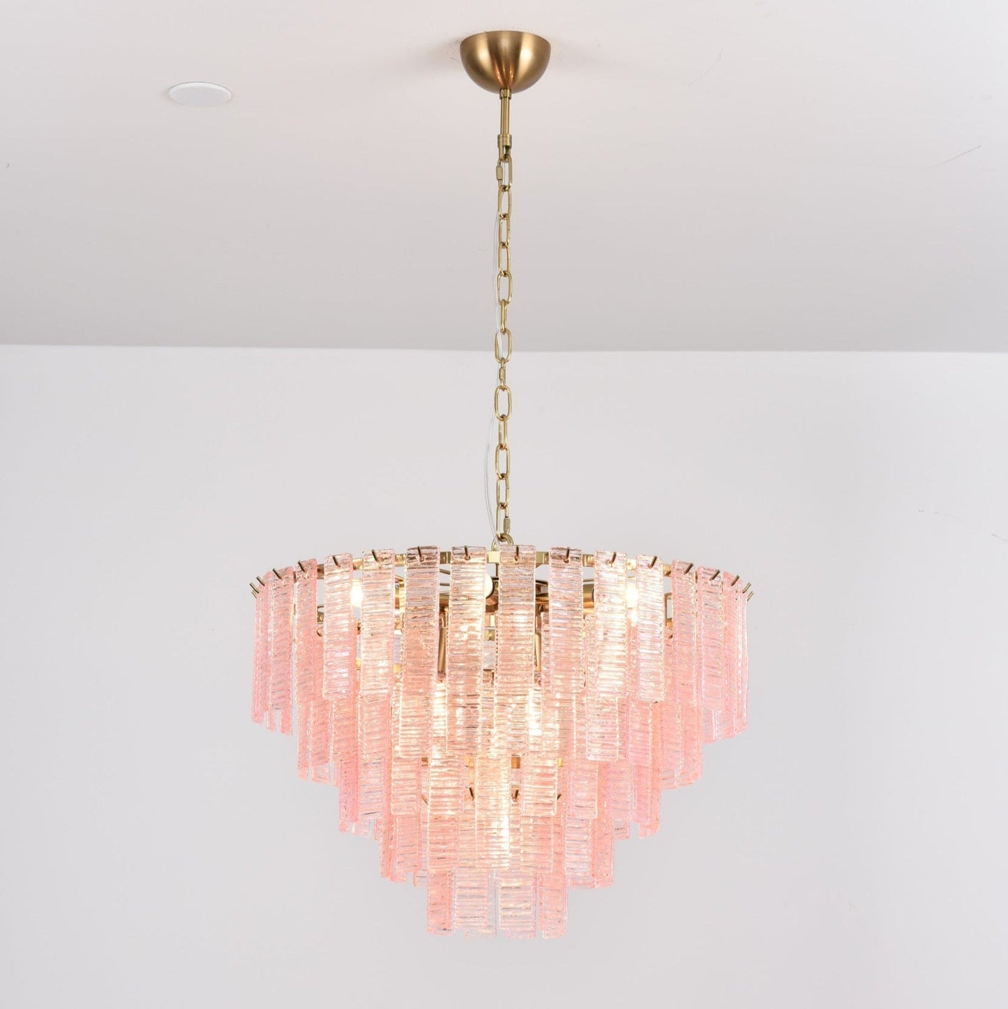 Opalora Pink Murano Chandelier