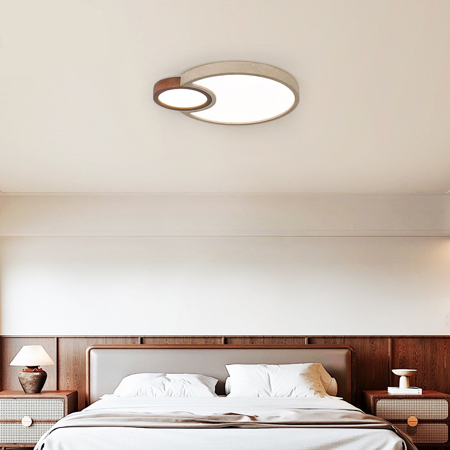 Orba Travertine Ceiling Light