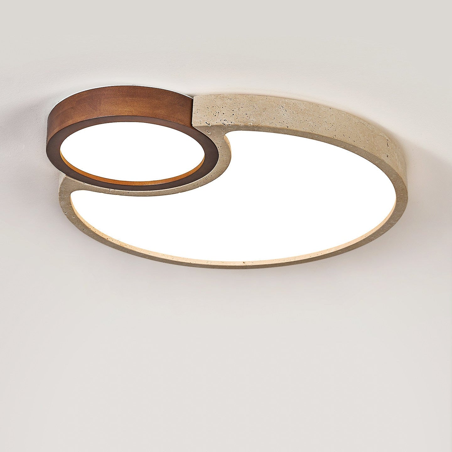 Orba Travertine Ceiling Light