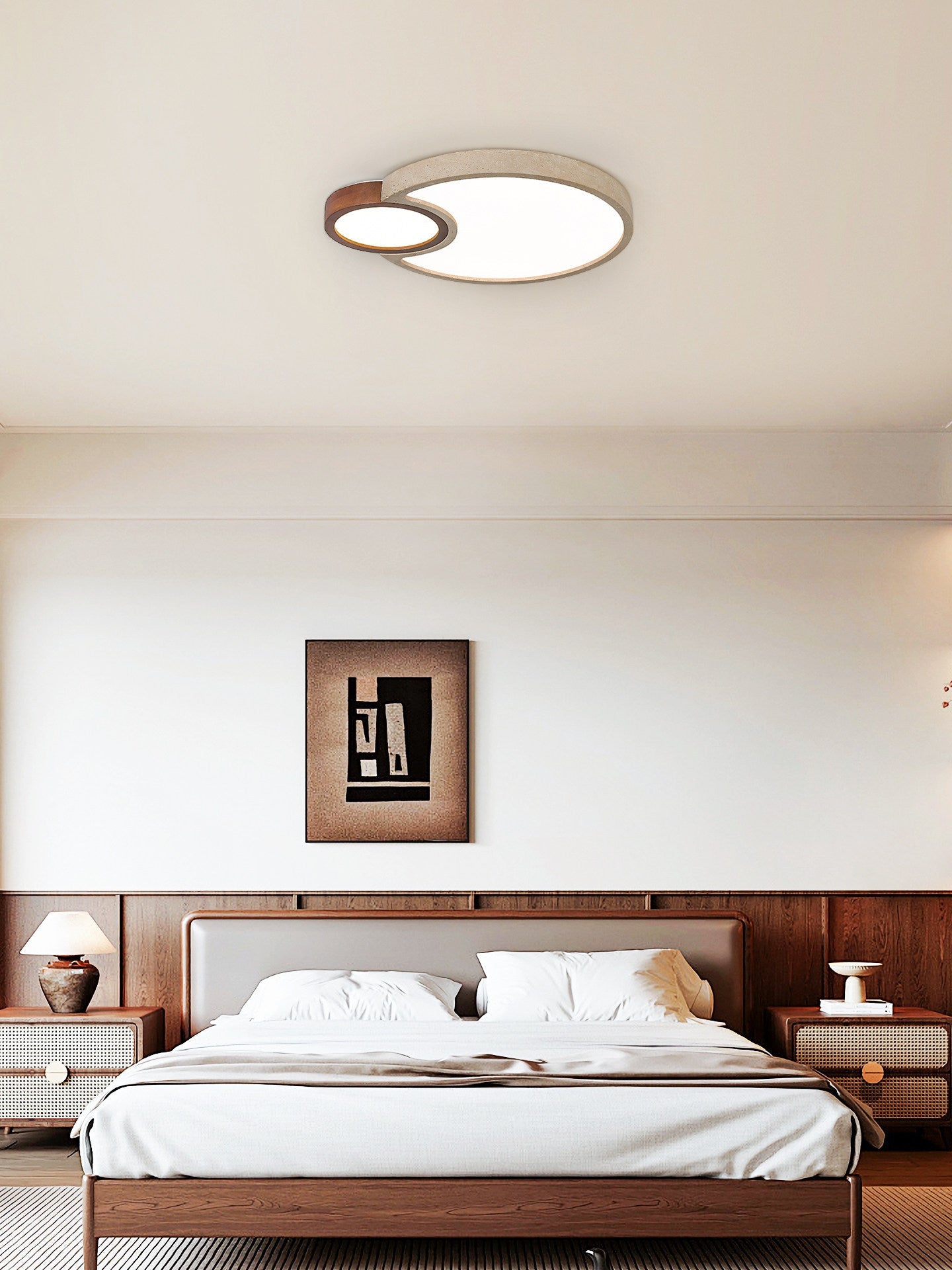 Orba Travertine Ceiling Light