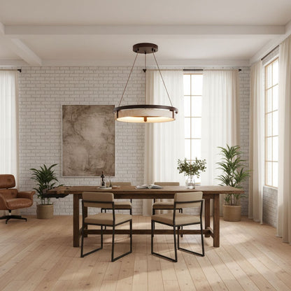 Orbit Travertine Pendant Light