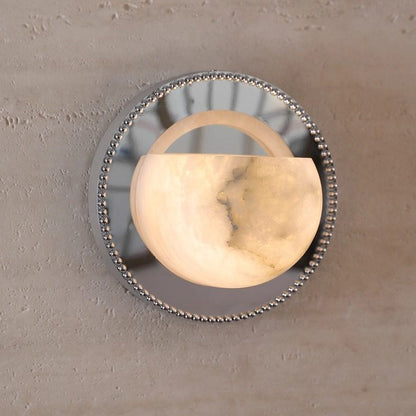 Orbit Pearl Alabaster Wall Light