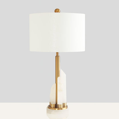 Orbit Metal Alabaster Table Lamp