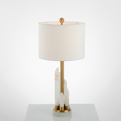 Orbit Metal Alabaster Table Lamp