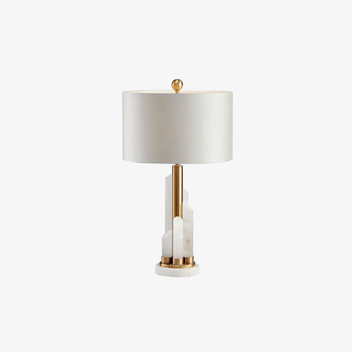 Orbit Metal Alabaster Table Lamp
