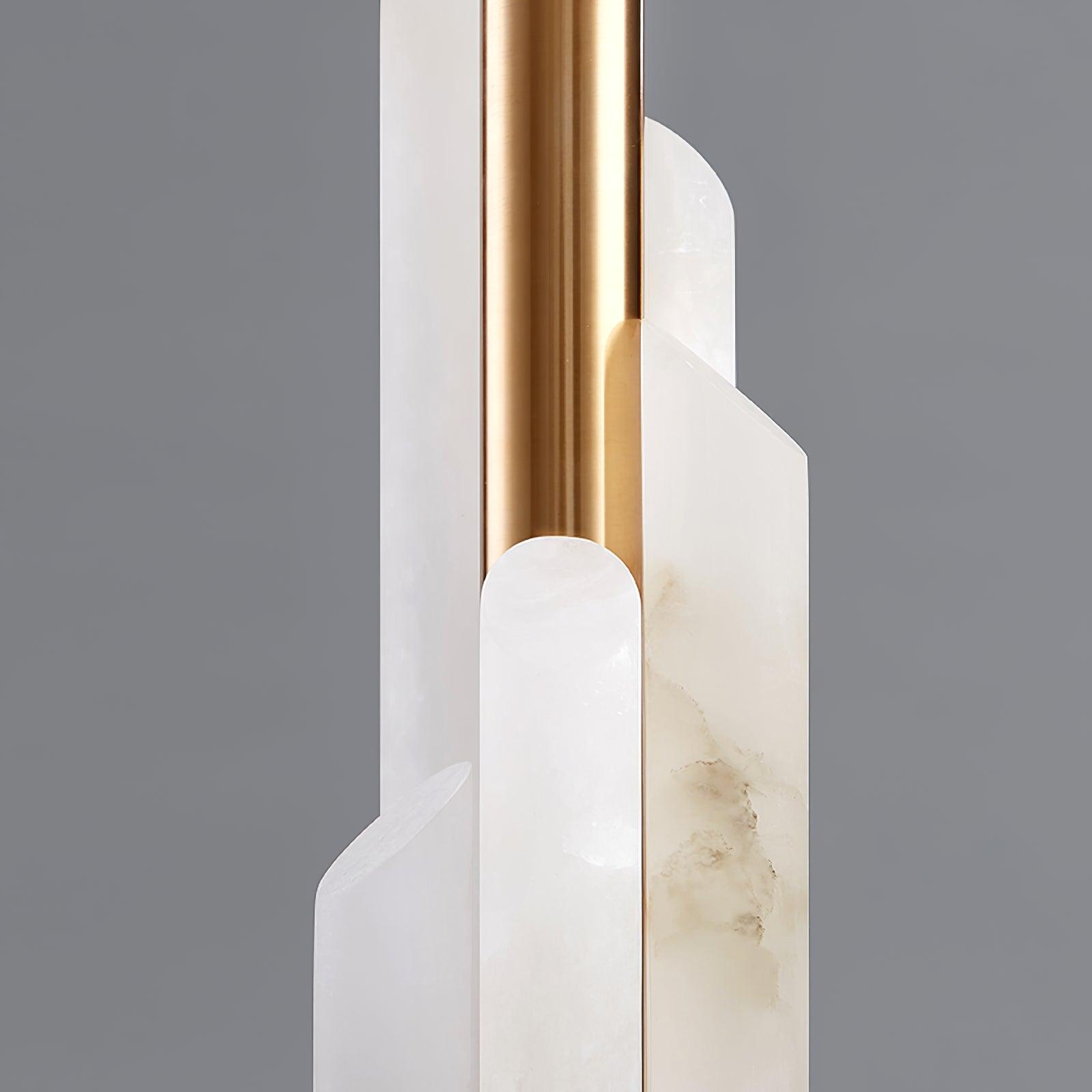 Orbit Metal Alabaster Table Lamp
