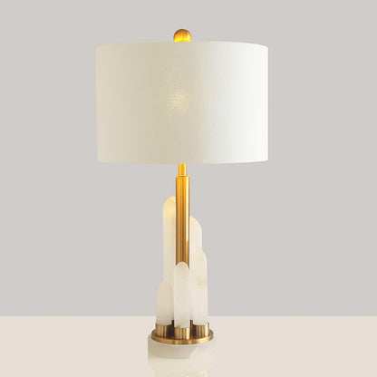 Orbit Metal Alabaster Table Lamp