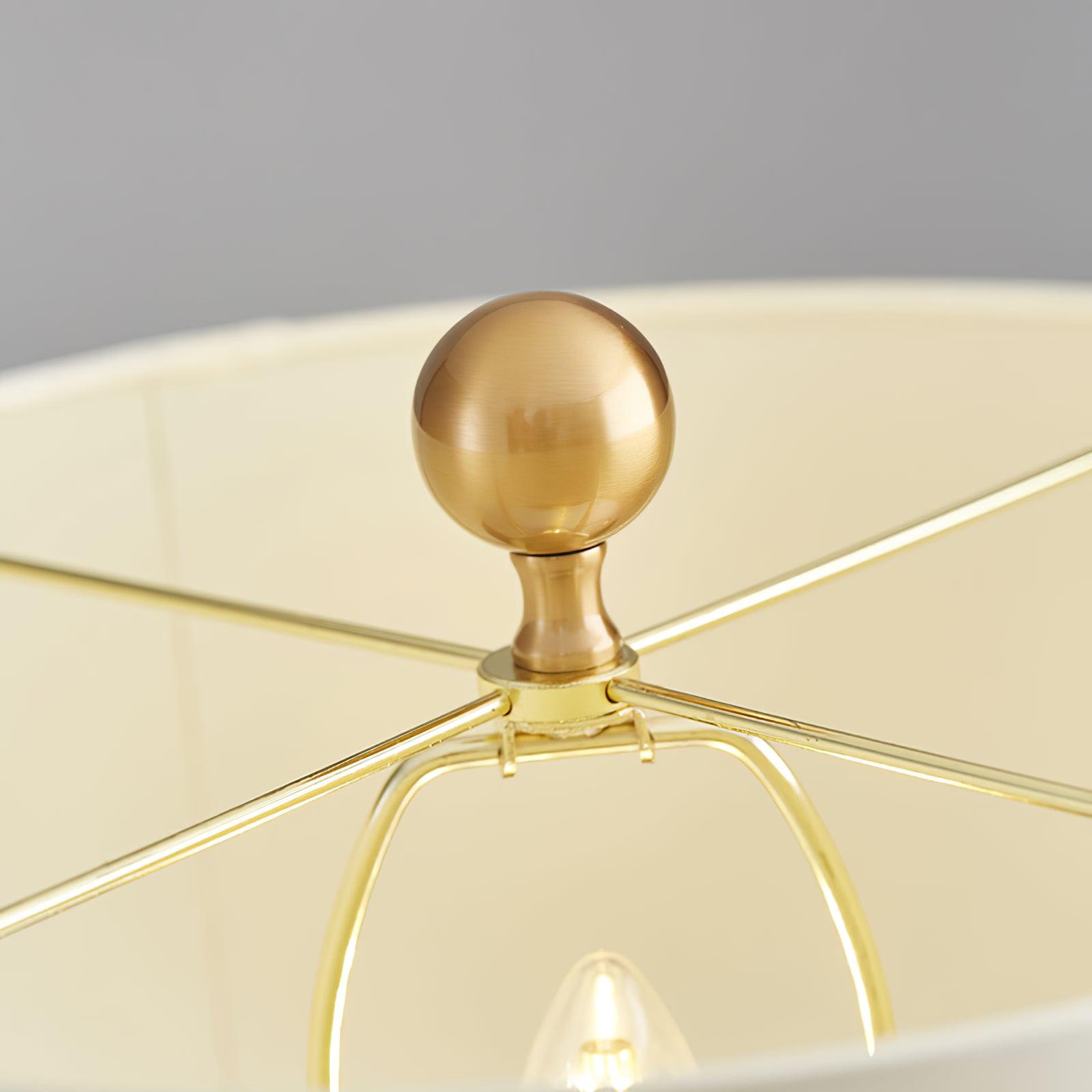 Orbit Metal Alabaster Table Lamp