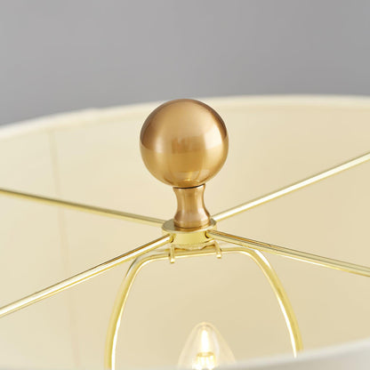 Orbit Metal Alabaster Table Lamp