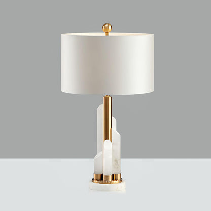Orbit Metal Alabaster Table Lamp