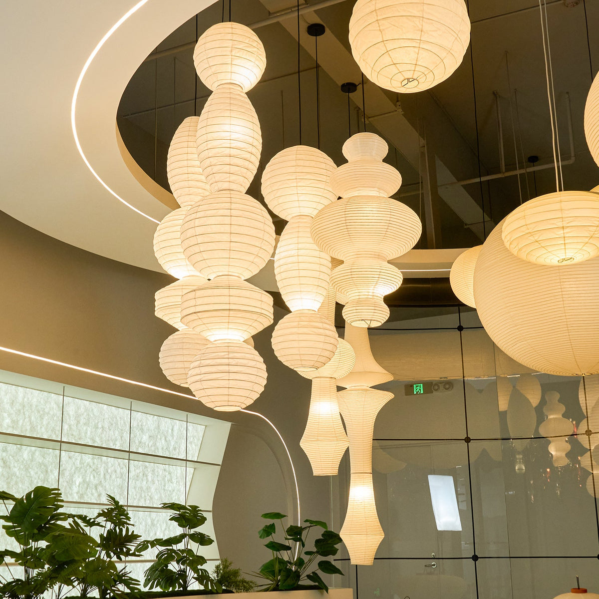 Ori Lantern Series Swag Pendant Lamp