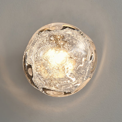 Orrin Molten Glass Wall Light