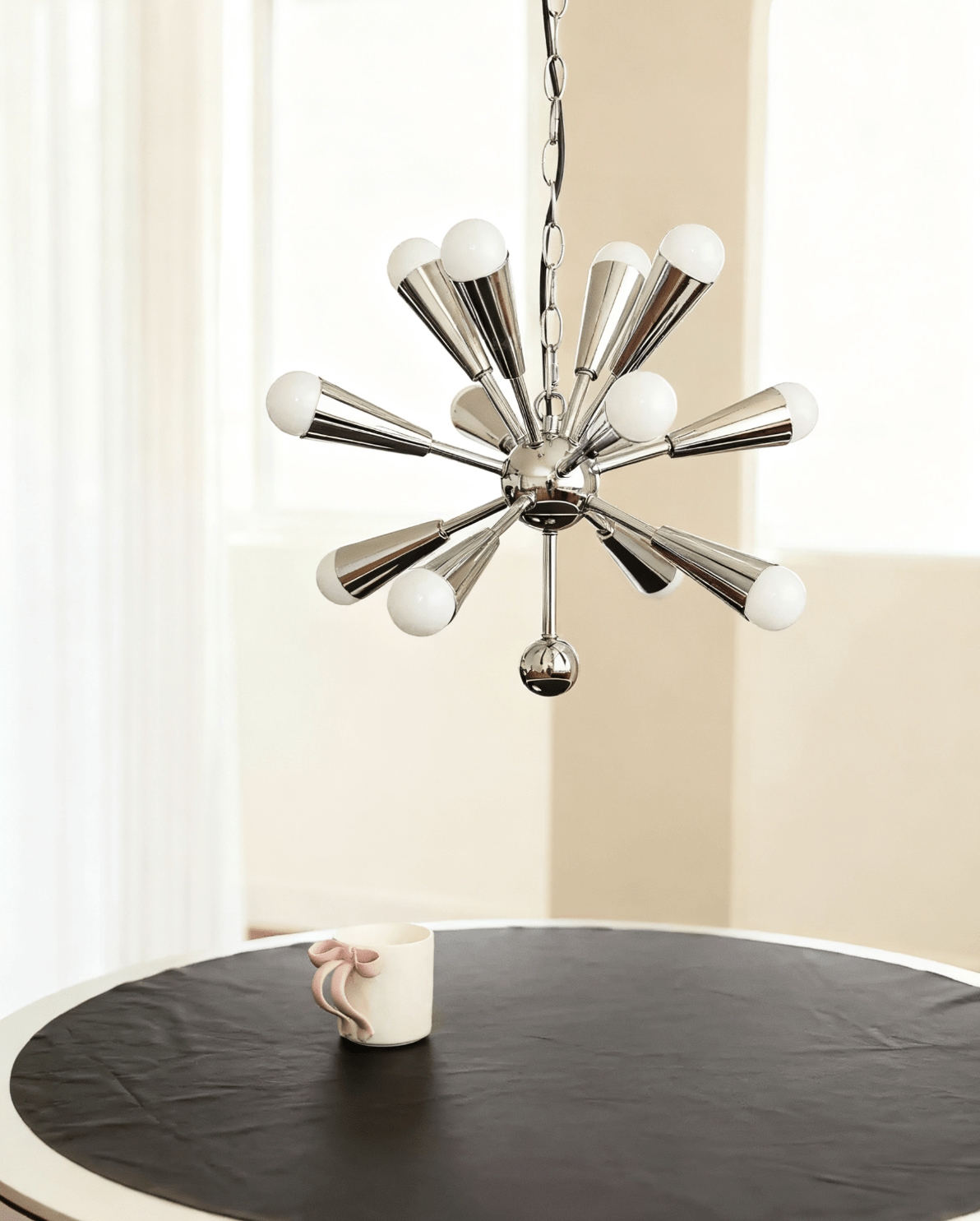 Orvian Chrome Chandelier