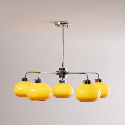 Oval Persimmon Chandelier
