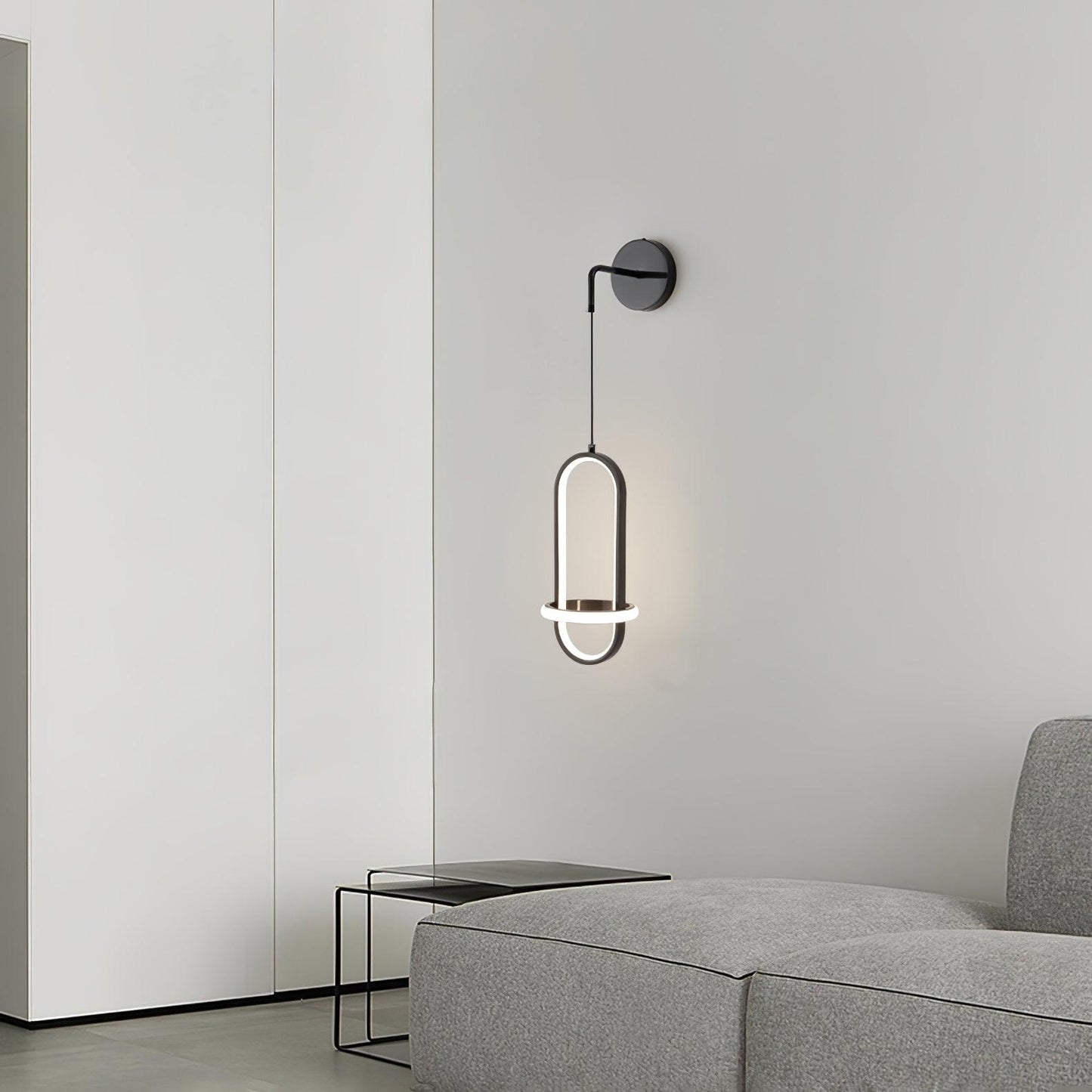 Oval Brass Wall Light