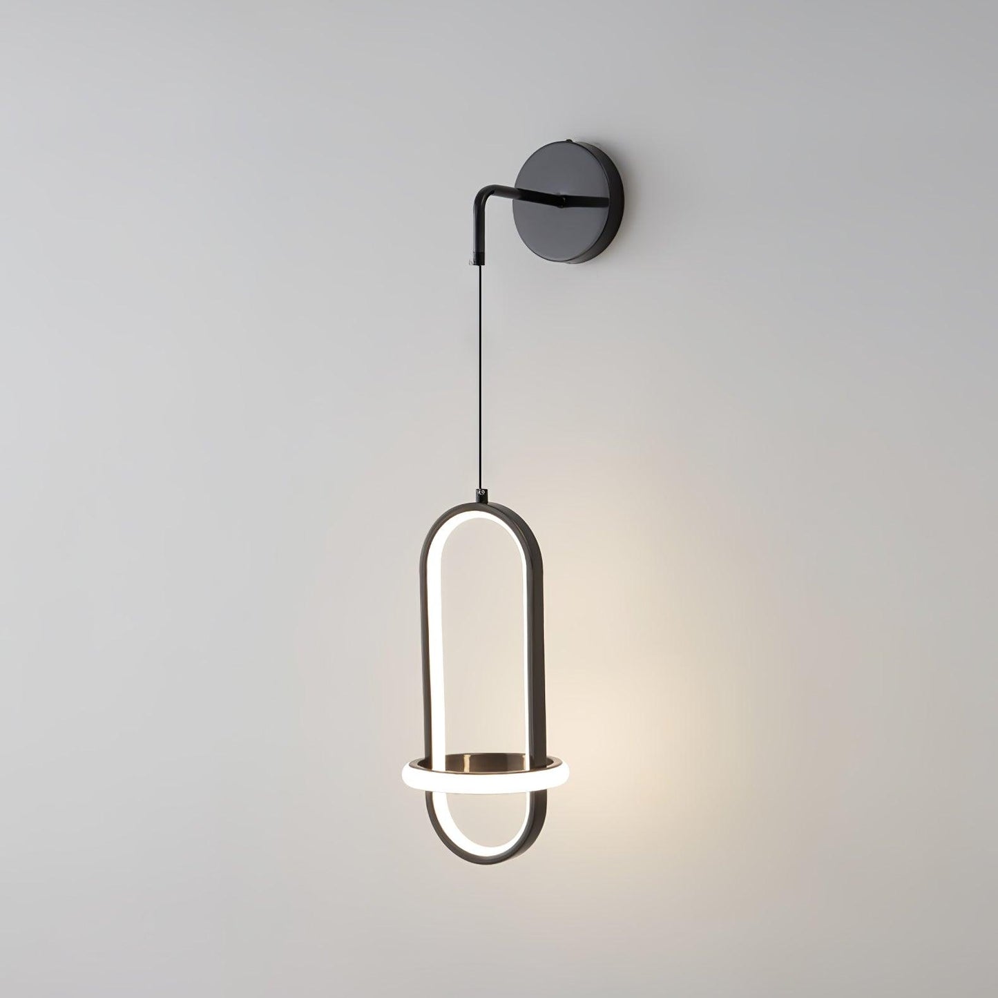 Oval Brass Wall Light