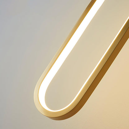 Oval LED Brass Wall Lamp