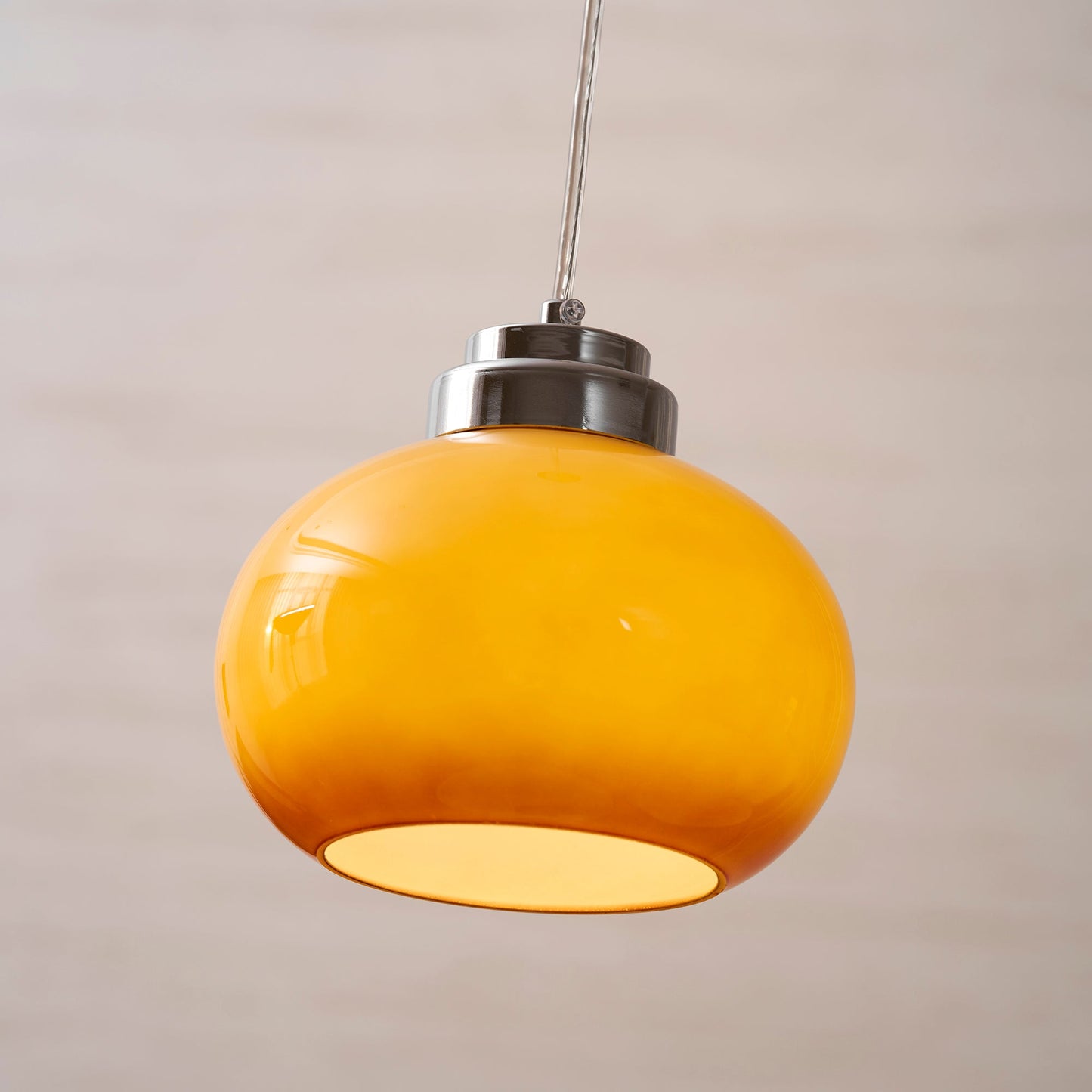 Oval Persimmon Pendant Light