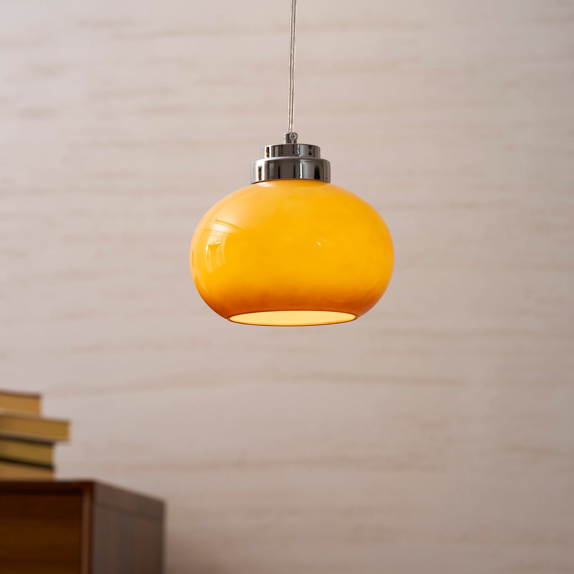 Oval Persimmon Pendant Light