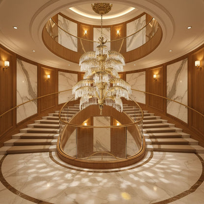 Palmera Brass Chandelier
