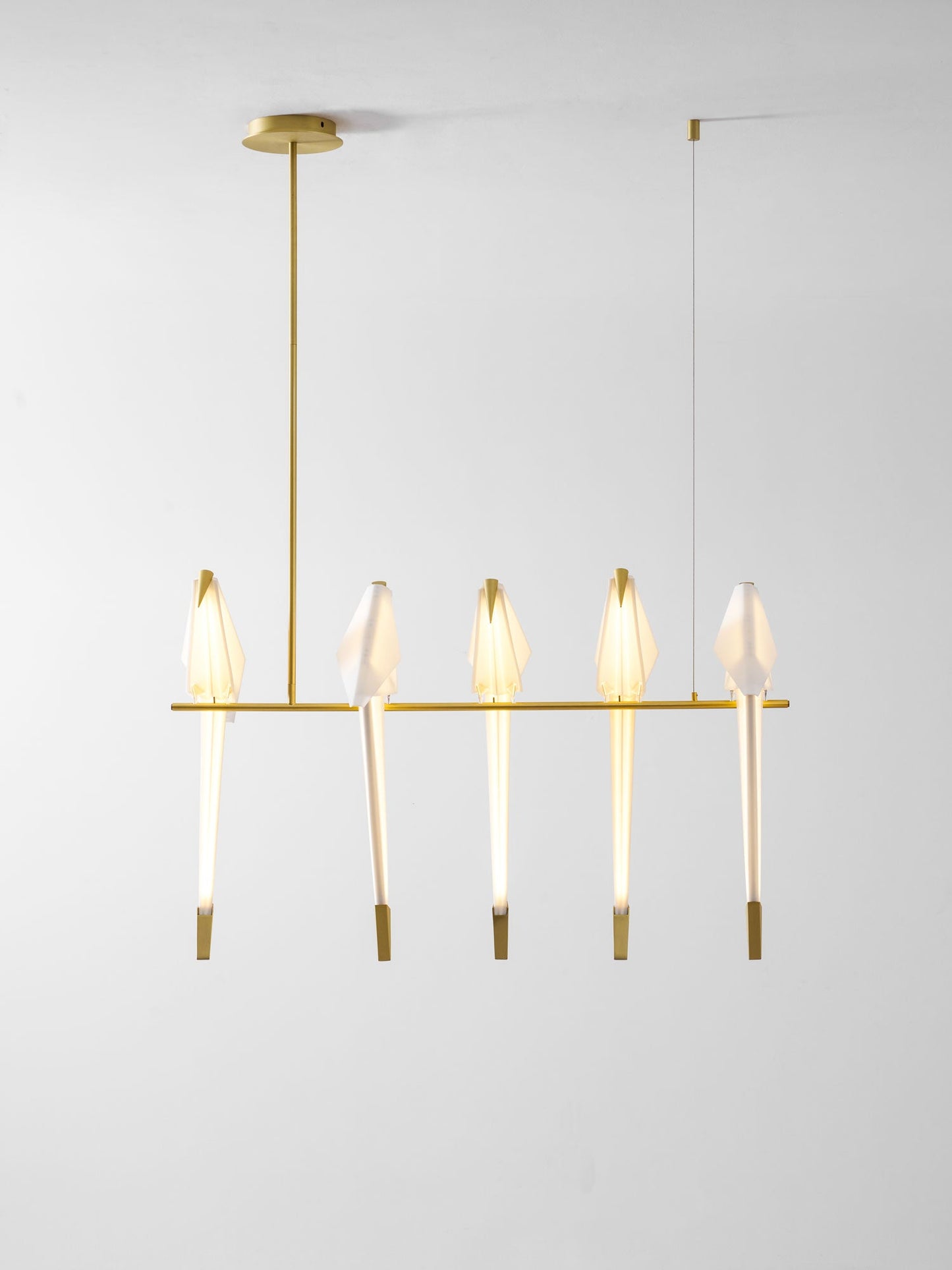 Paper Crane Bird LED Chandelier