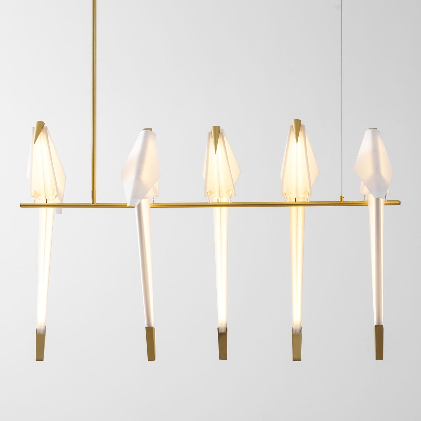Paper Crane Bird LED Chandelier