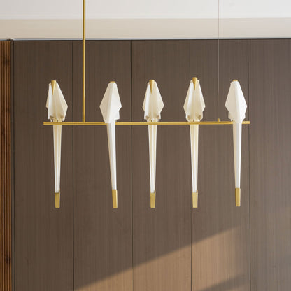 Paper Crane Bird LED Chandelier