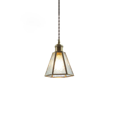 Patterned Glass Pendant Lamp