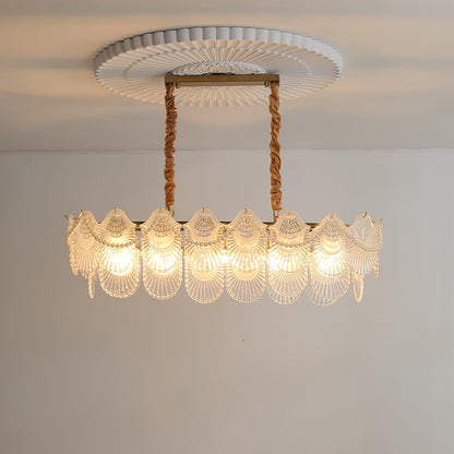 Pearl Glass Shell Chandelier