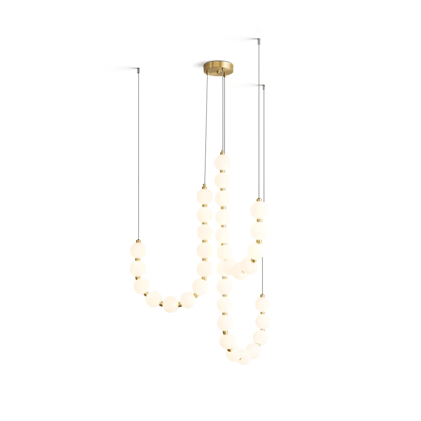 Glass Pearl Necklace Chandelier