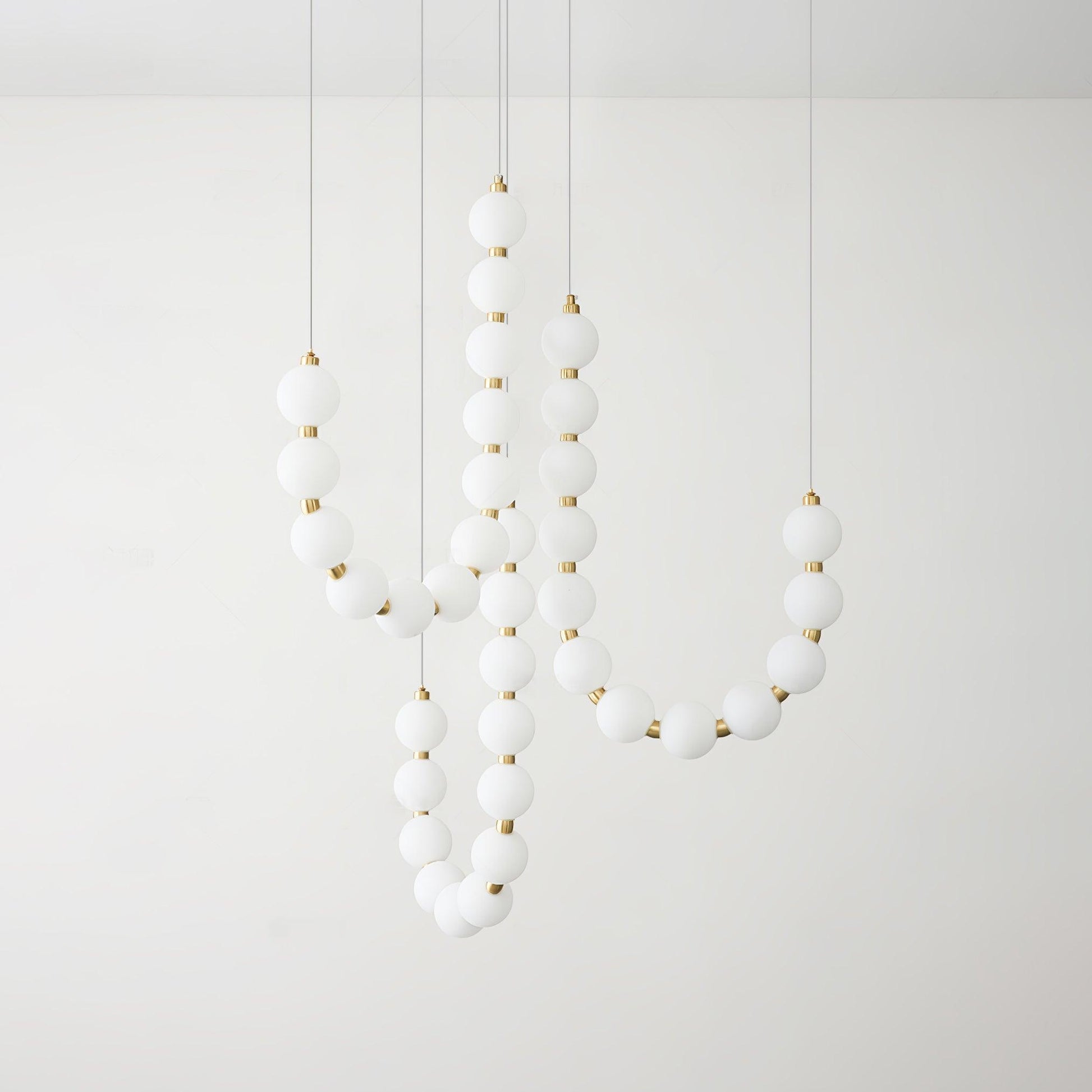 Glass Pearl Necklace Chandelier