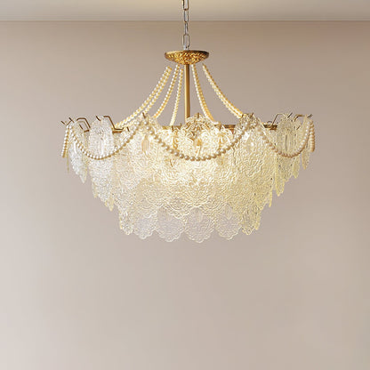 Pearls Glass Chandelier