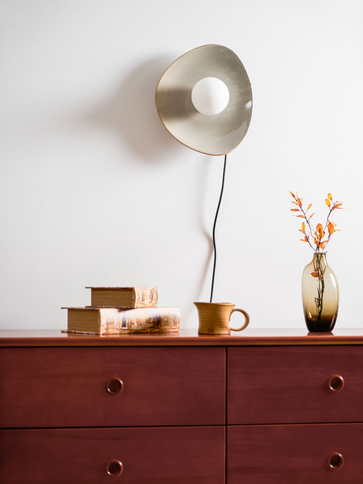 Pebble Disc Plug-in Wall Light