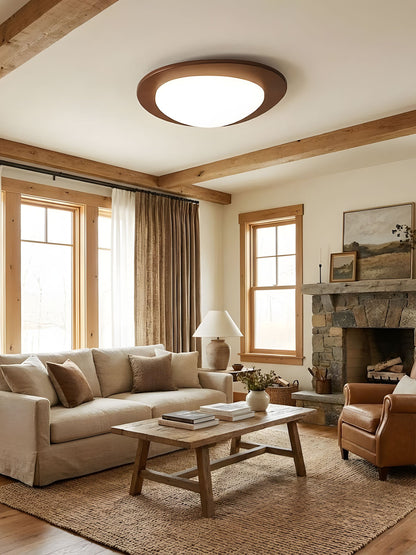 Pebble Wooden Ceiling Light