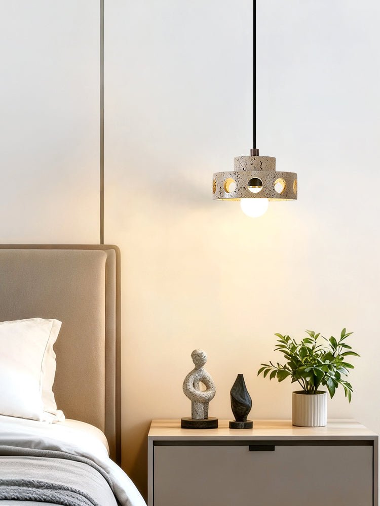 Perfora Travertine Pendant Lamp