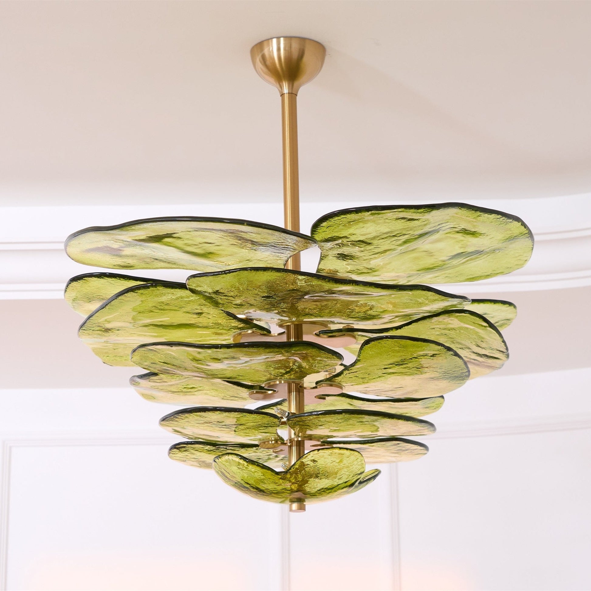 Petals Gold Murano Chandelier