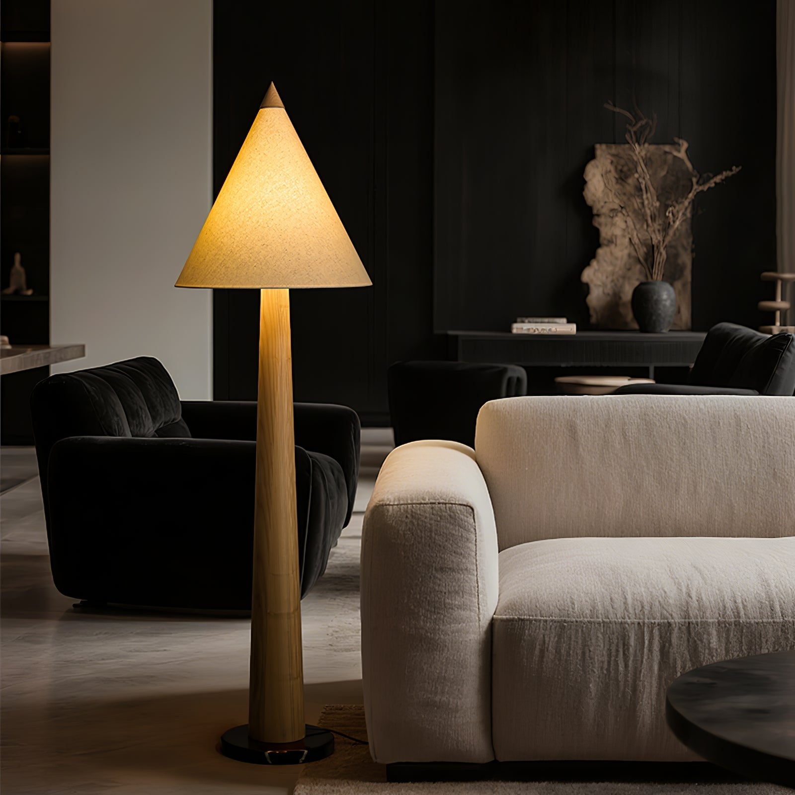 Pinecone Wooden Floor Lamp