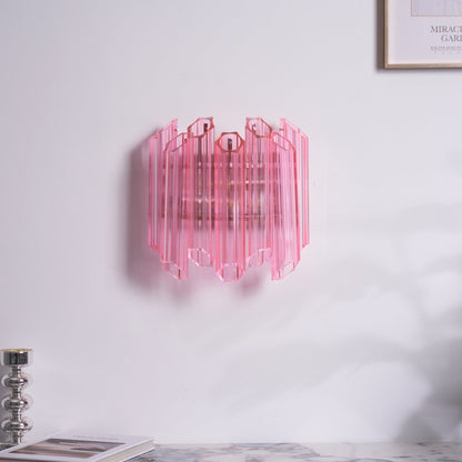 Pink Palermo Murano Wall Lamp