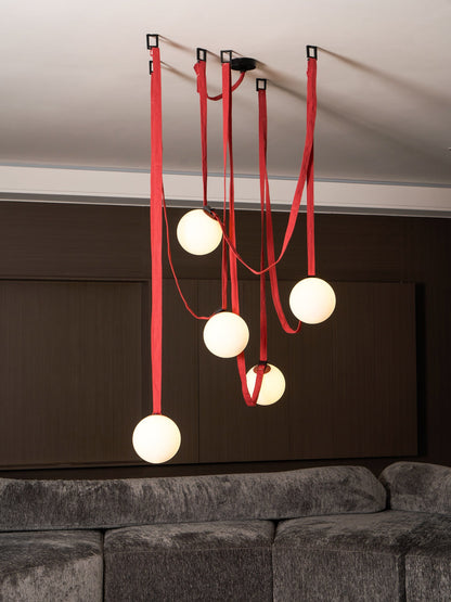Multiple Belt Art Pendant Light