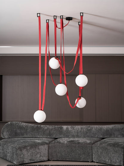 Multiple Belt Art Pendant Light