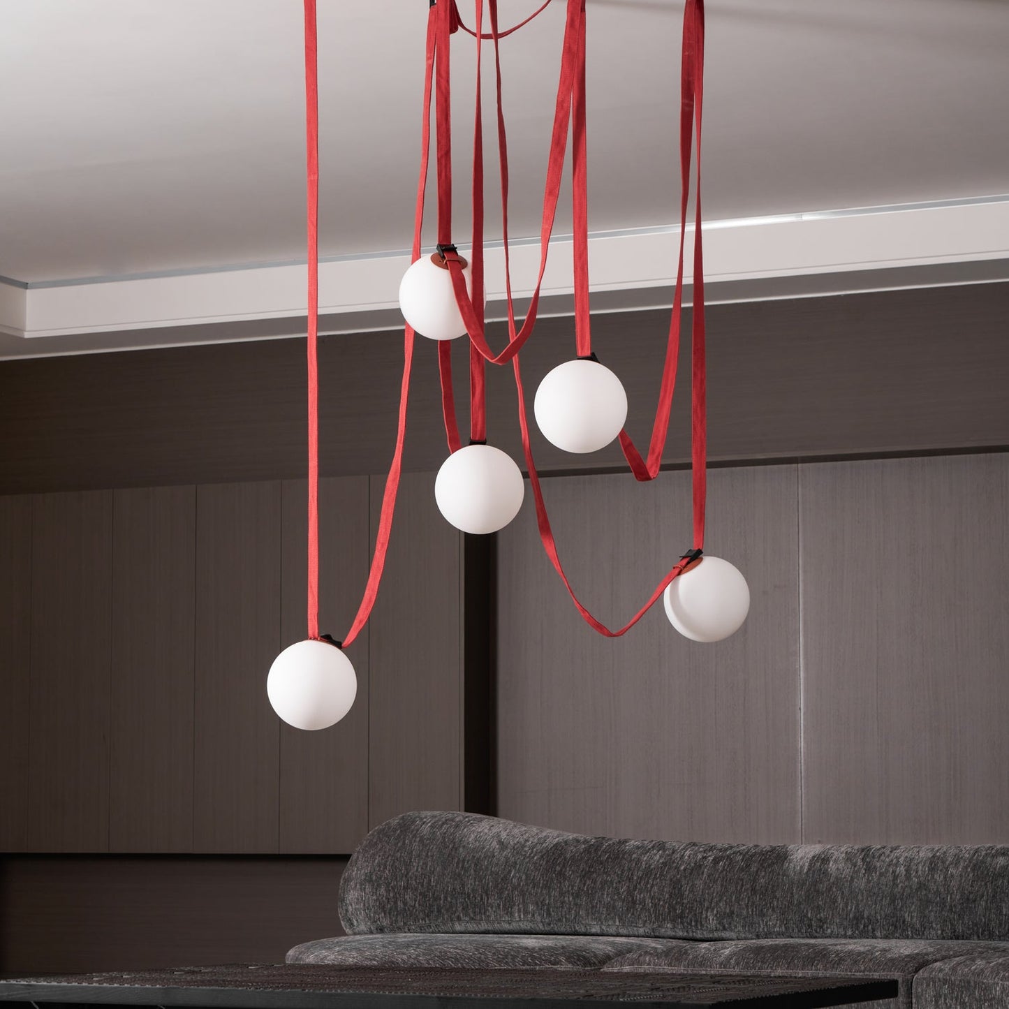 Multiple Belt Art Pendant Light