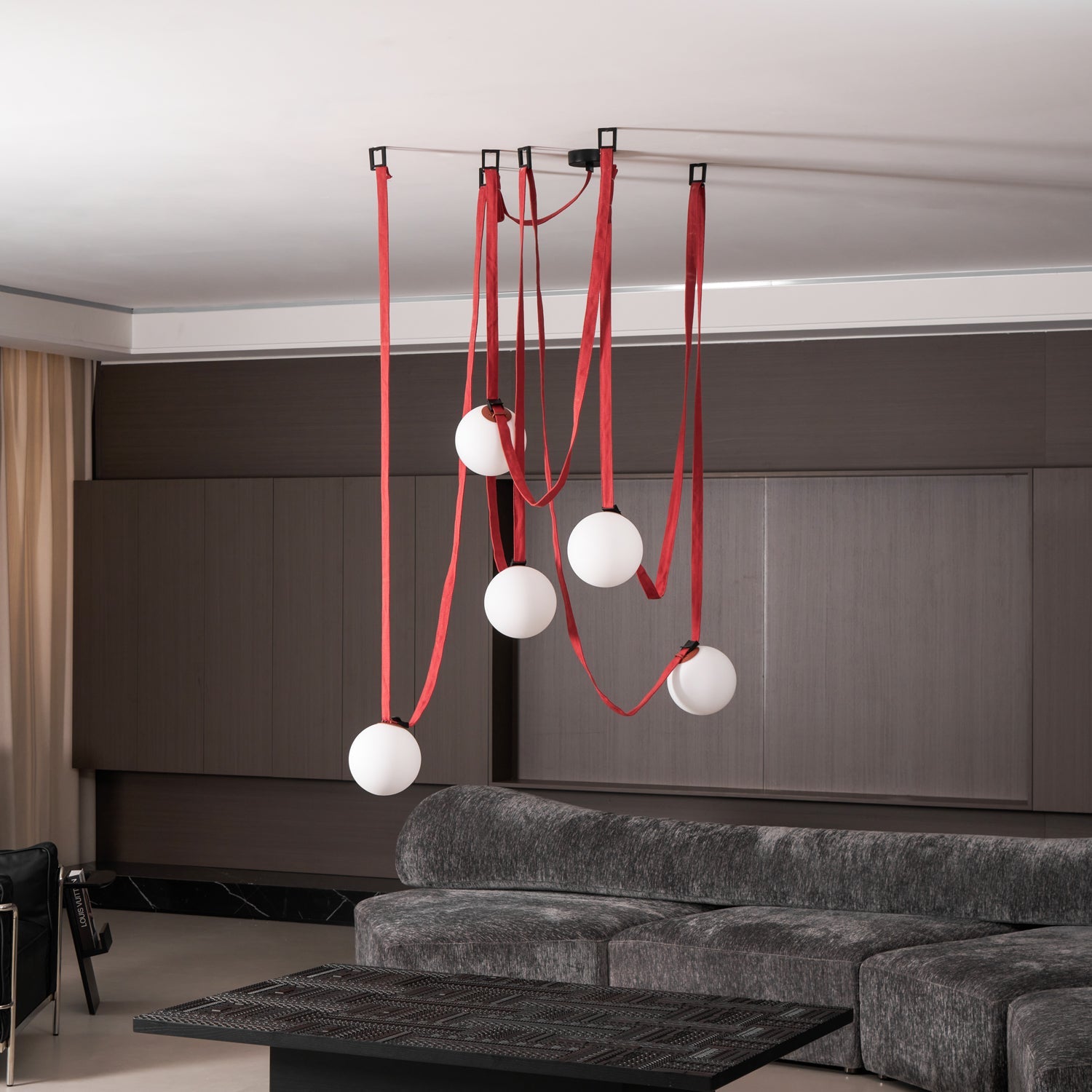 Multiple Belt Art Pendant Light