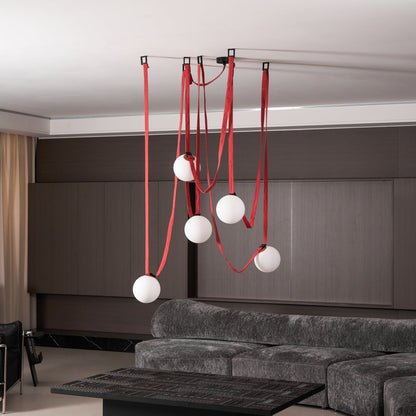Multiple Belt Art Pendant Light