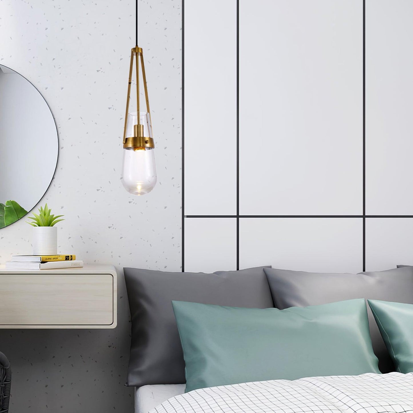 Poble Glass Pendant Light