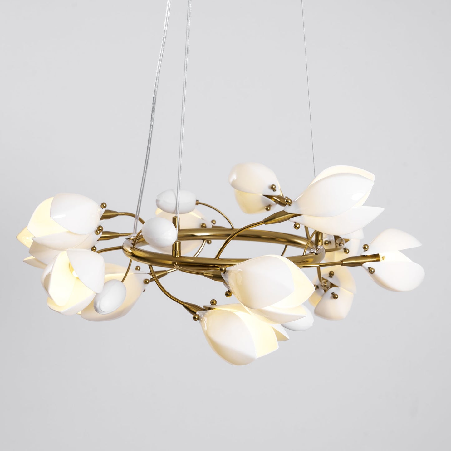 Porcelain Magnolia Chandelier
