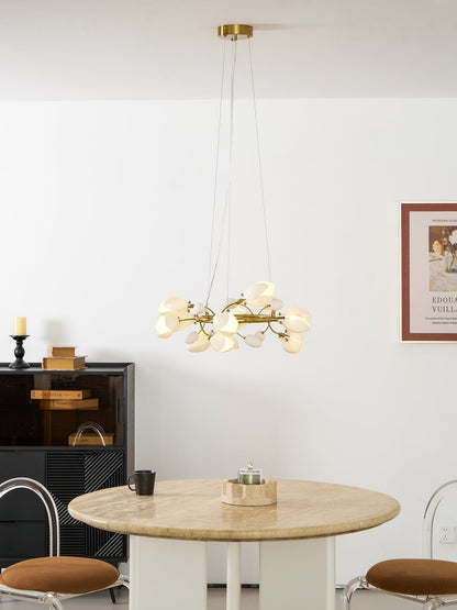 Porcelain Magnolia Chandelier
