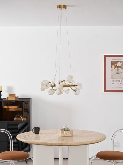 Porcelain Magnolia Chandelier